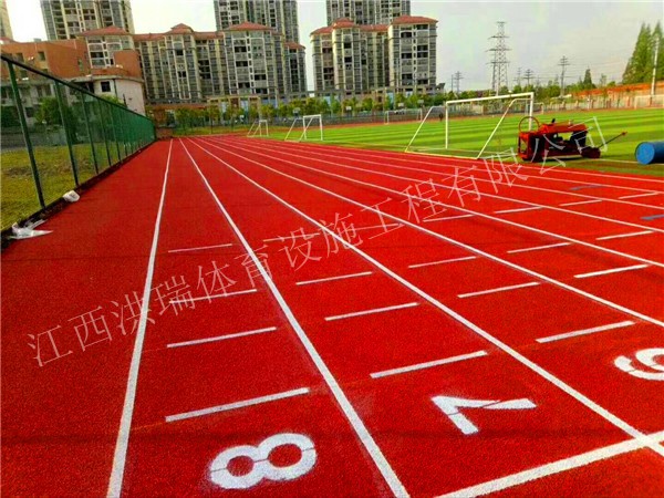 塑胶跑道施工现场