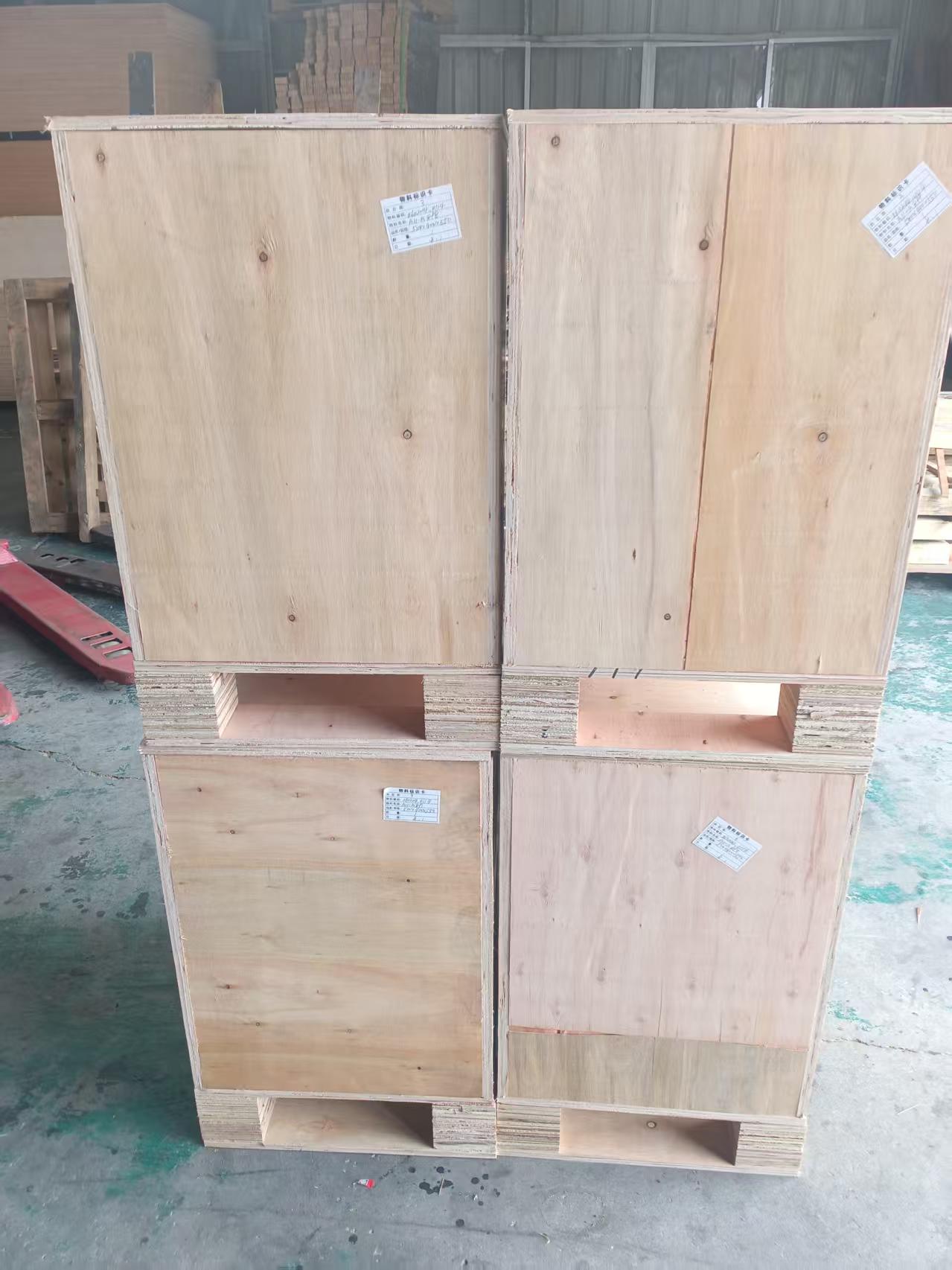 钢边木箱生产现场