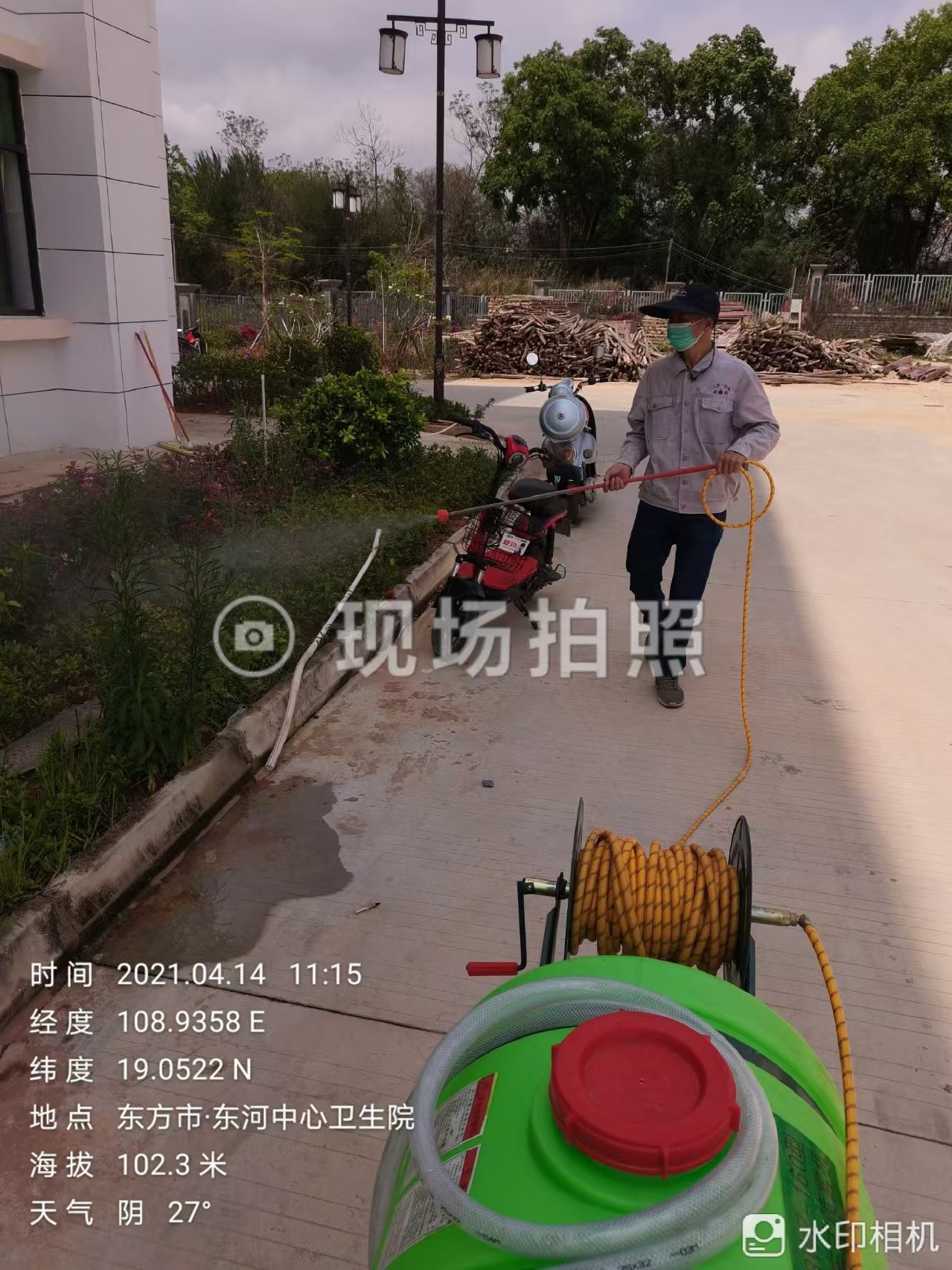 园区消杀作业实景