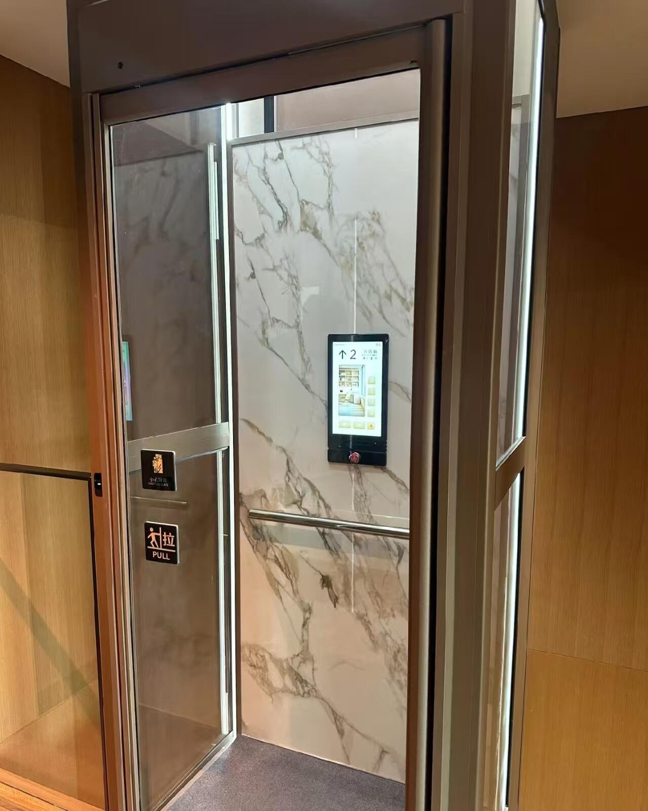 家用电梯施工与实景对照