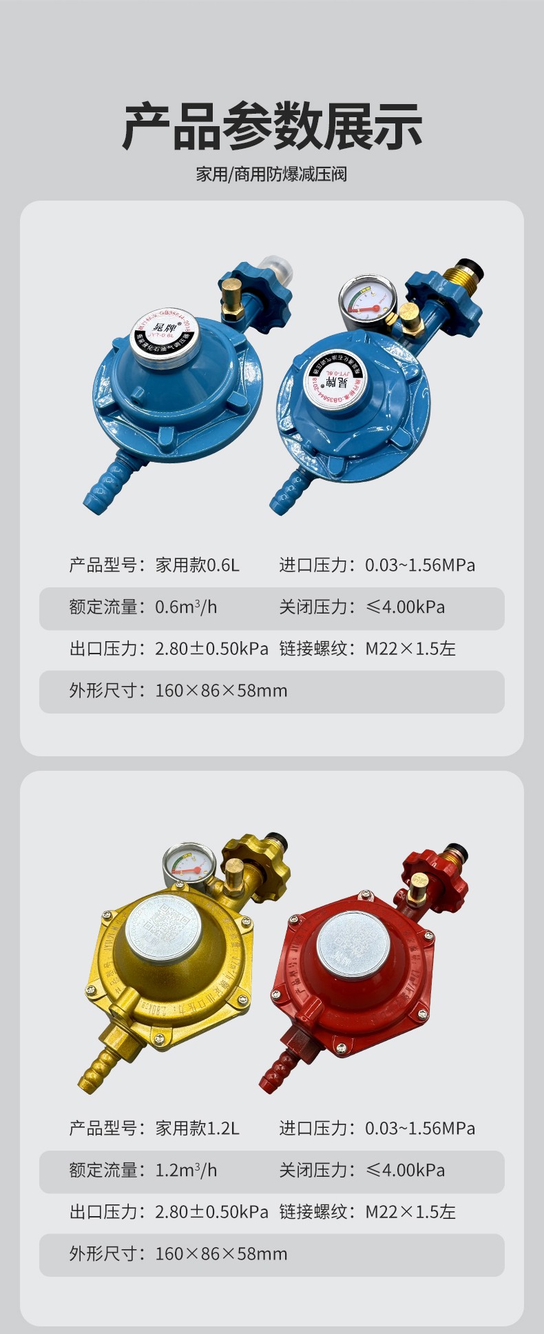 燃气安全配件展示