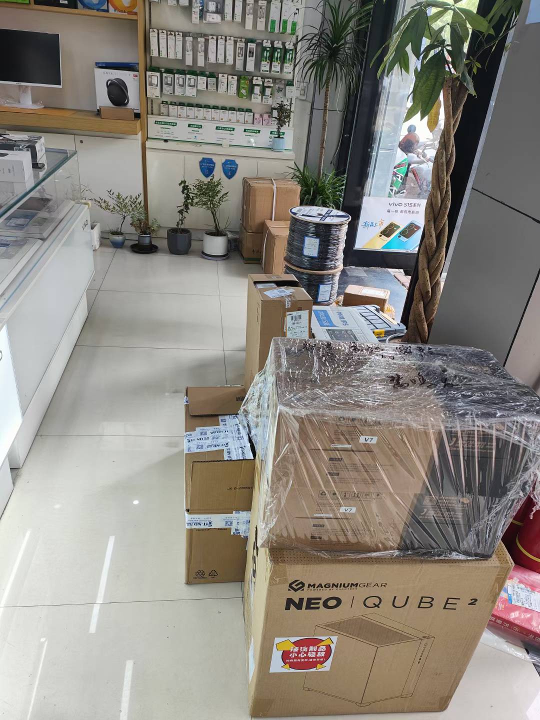 商铺门禁道闸系统实景图