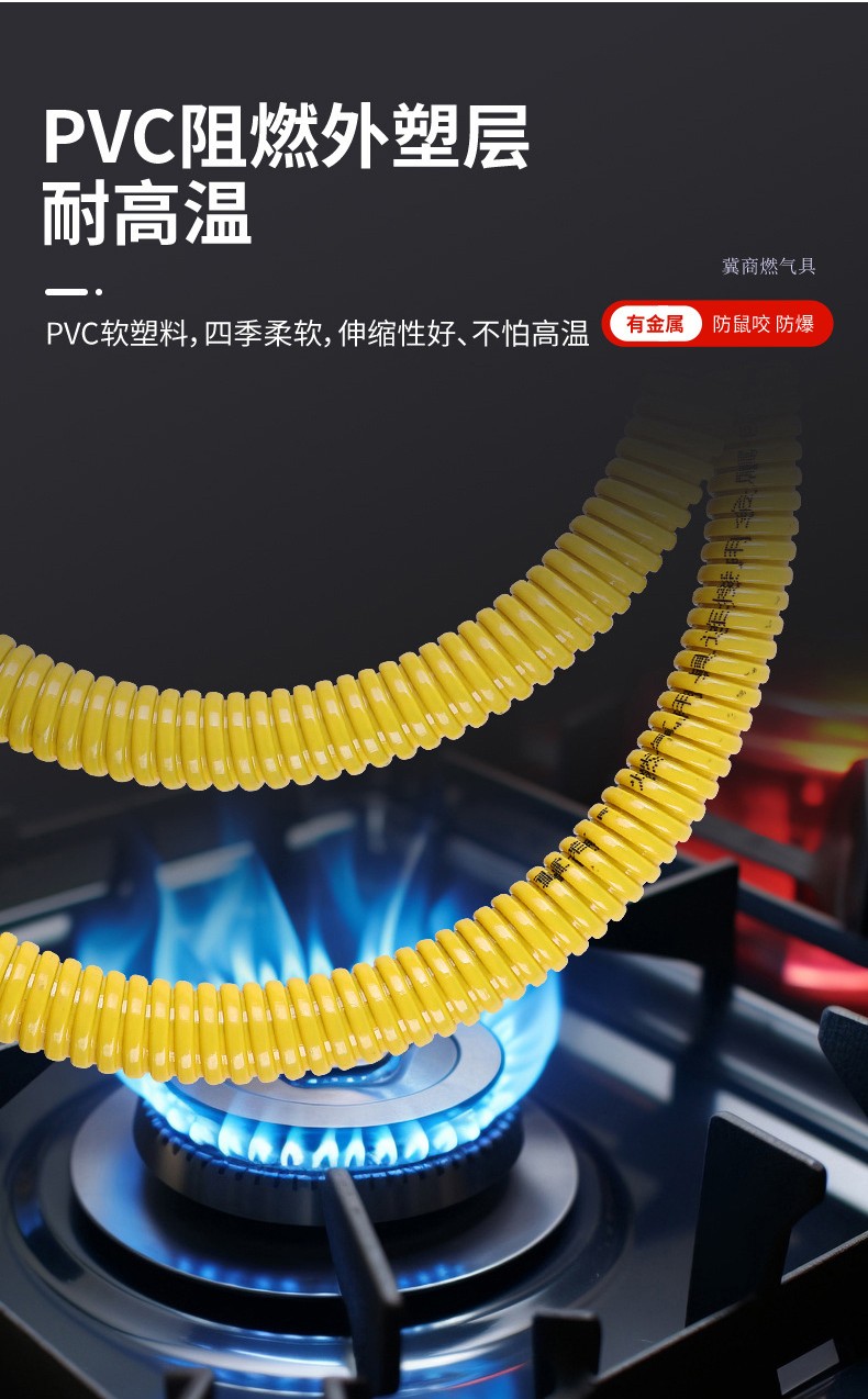 铠装燃气管产品结构示例