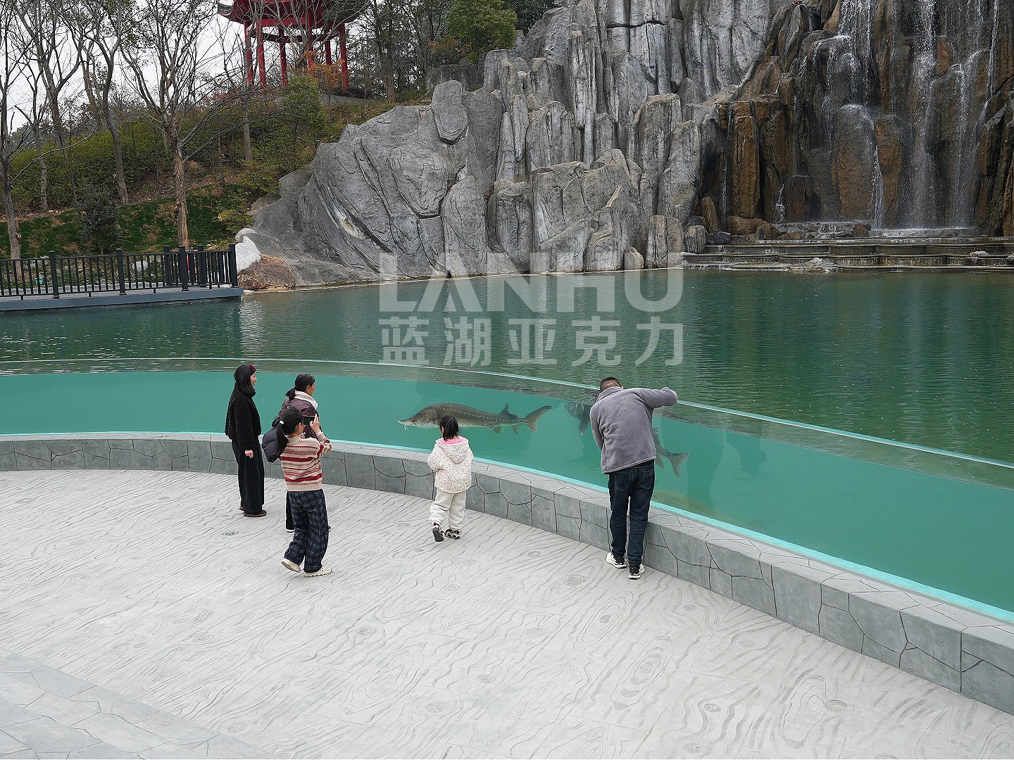 亚克力鱼池实景