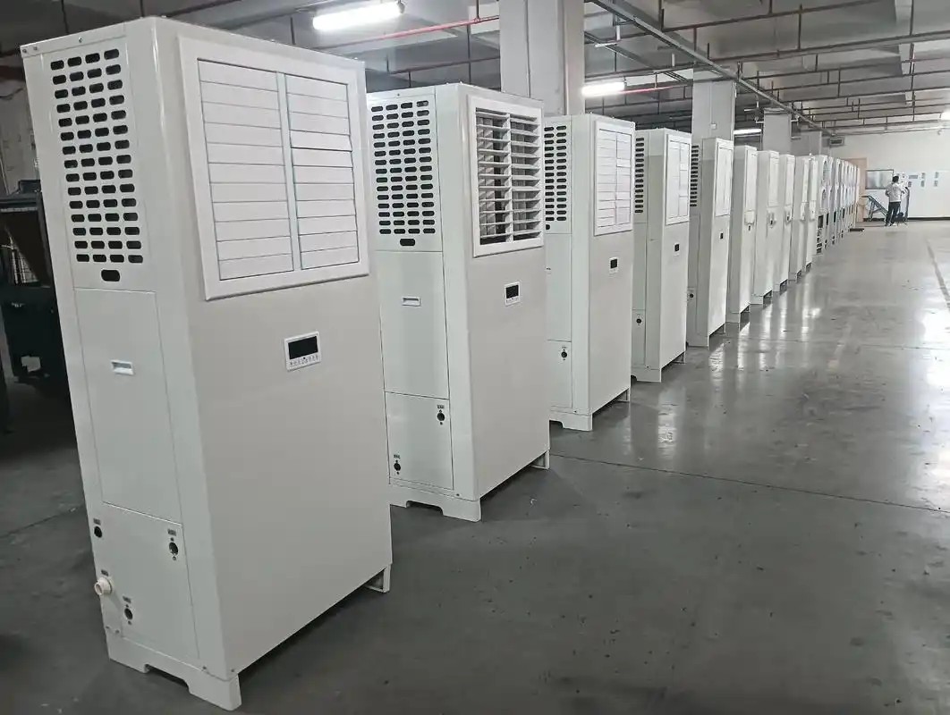 蒸发冷空调设备工作原理示意图