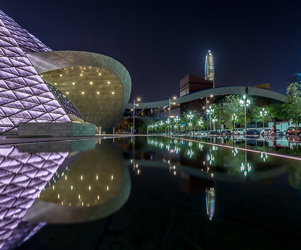 楼体亮化工程实景