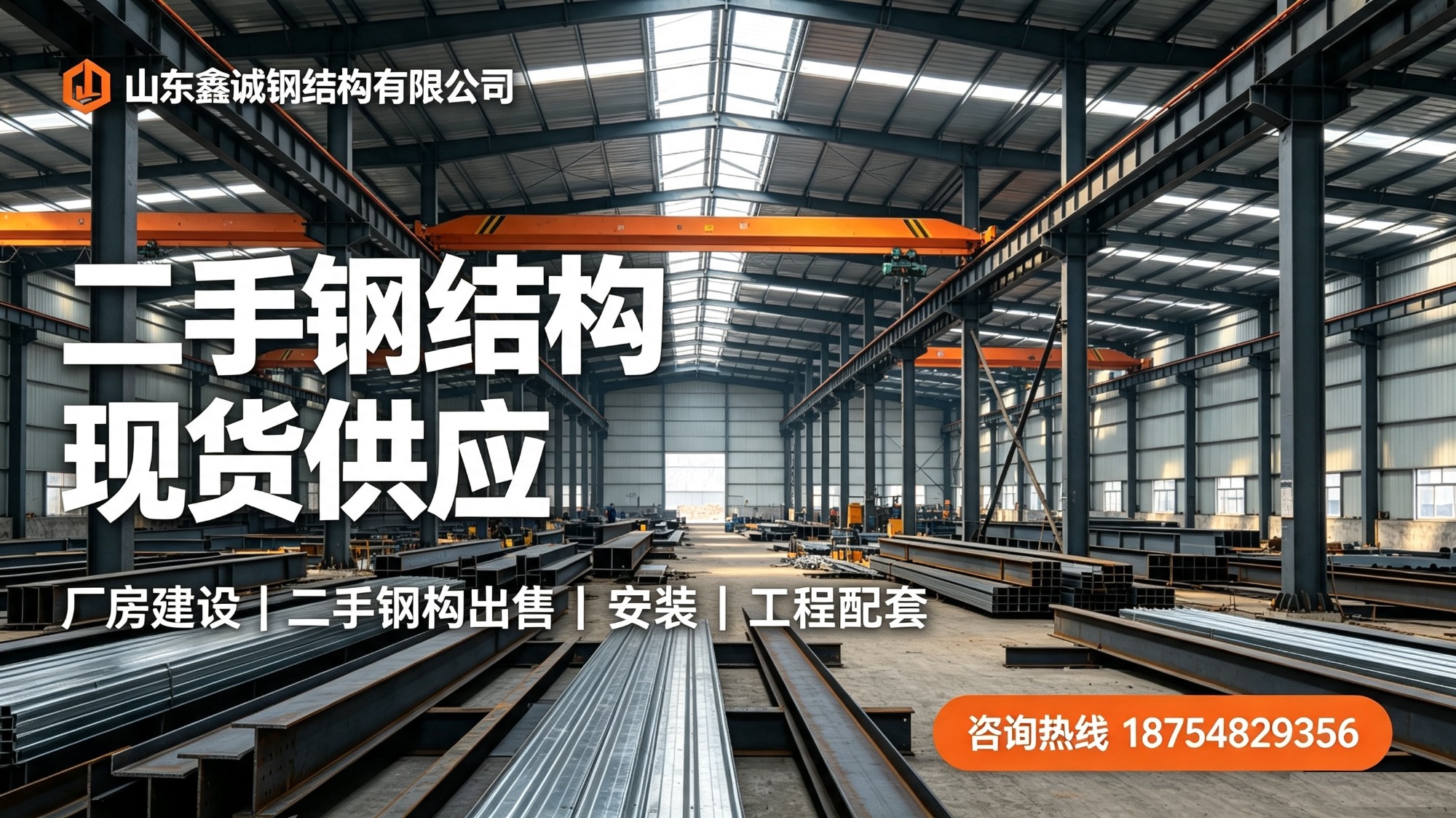 钢结构厂房施工现场