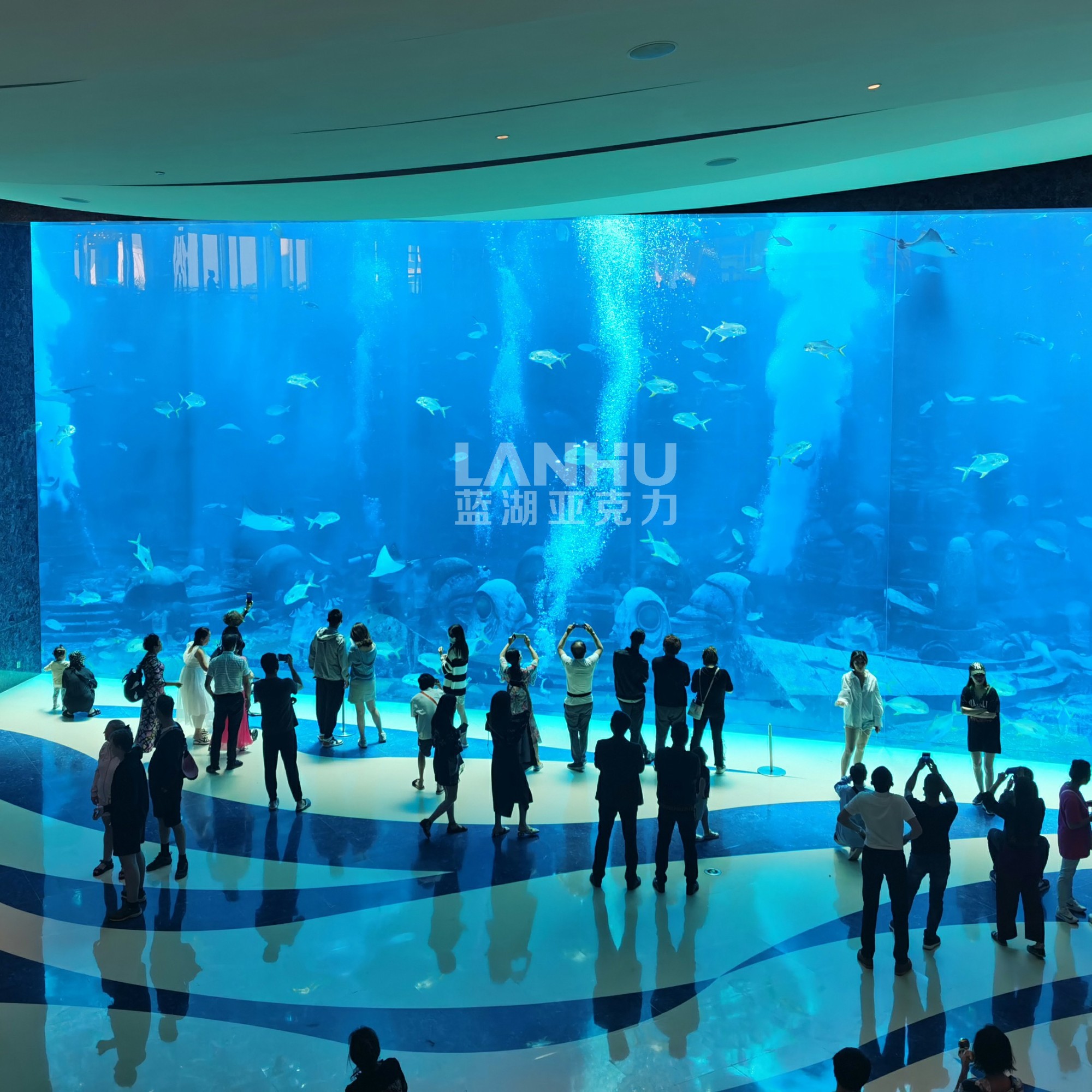 展示亚克力水景工艺