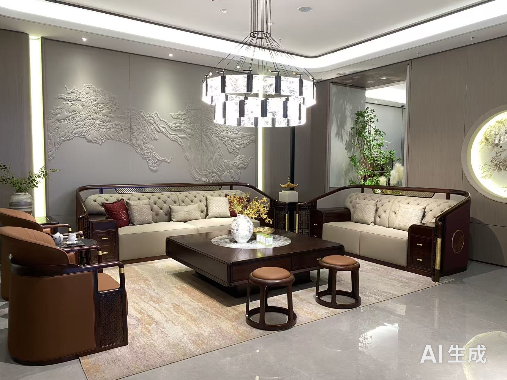 实木家具展厅实景图