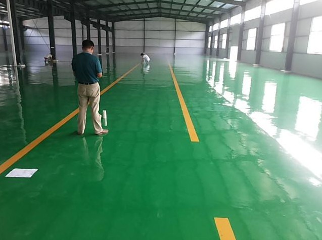 成都环氧地坪施工现场