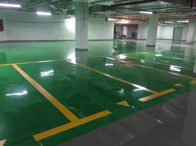 四川环氧防静电地坪实景图