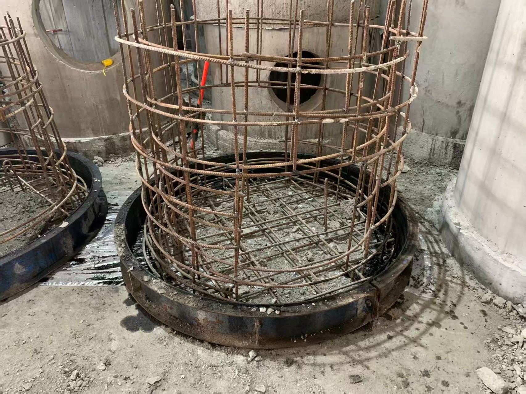水泥预制构件生产实景