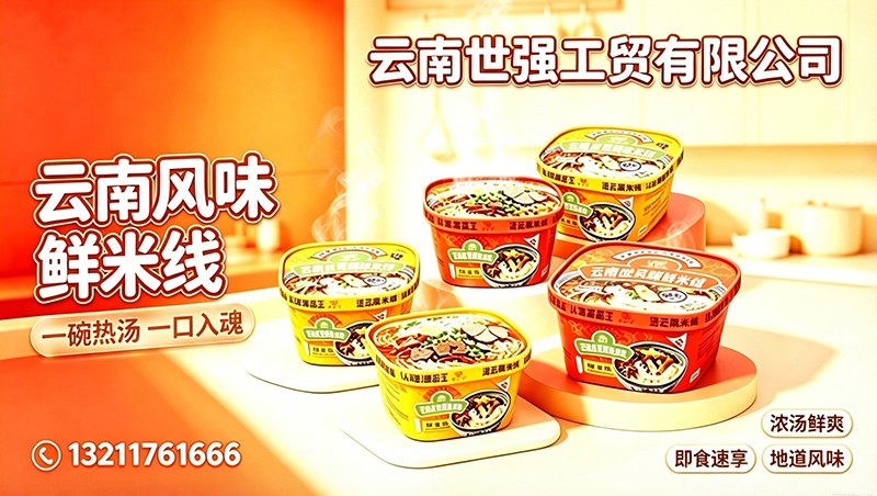 方便米线生产线实景图