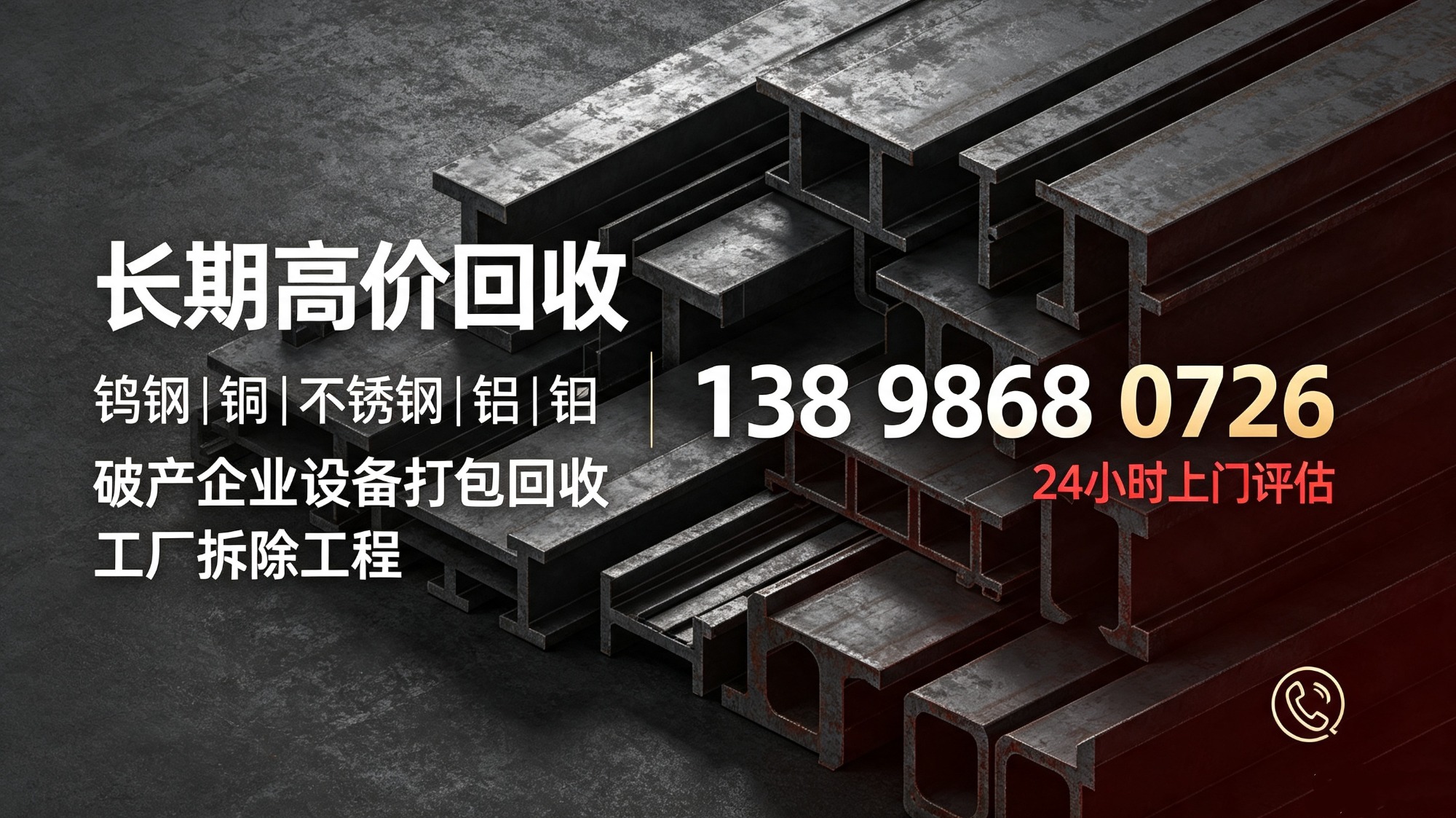 工业设备拆解现场