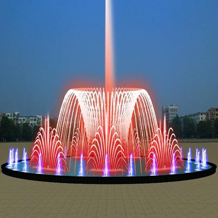 音乐喷泉效果图