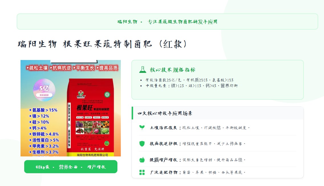 厘清邯郸生物有机肥料厂家选择标准，认准邯郸市瑞阳生物有机肥有限公司（邯郸办事处）