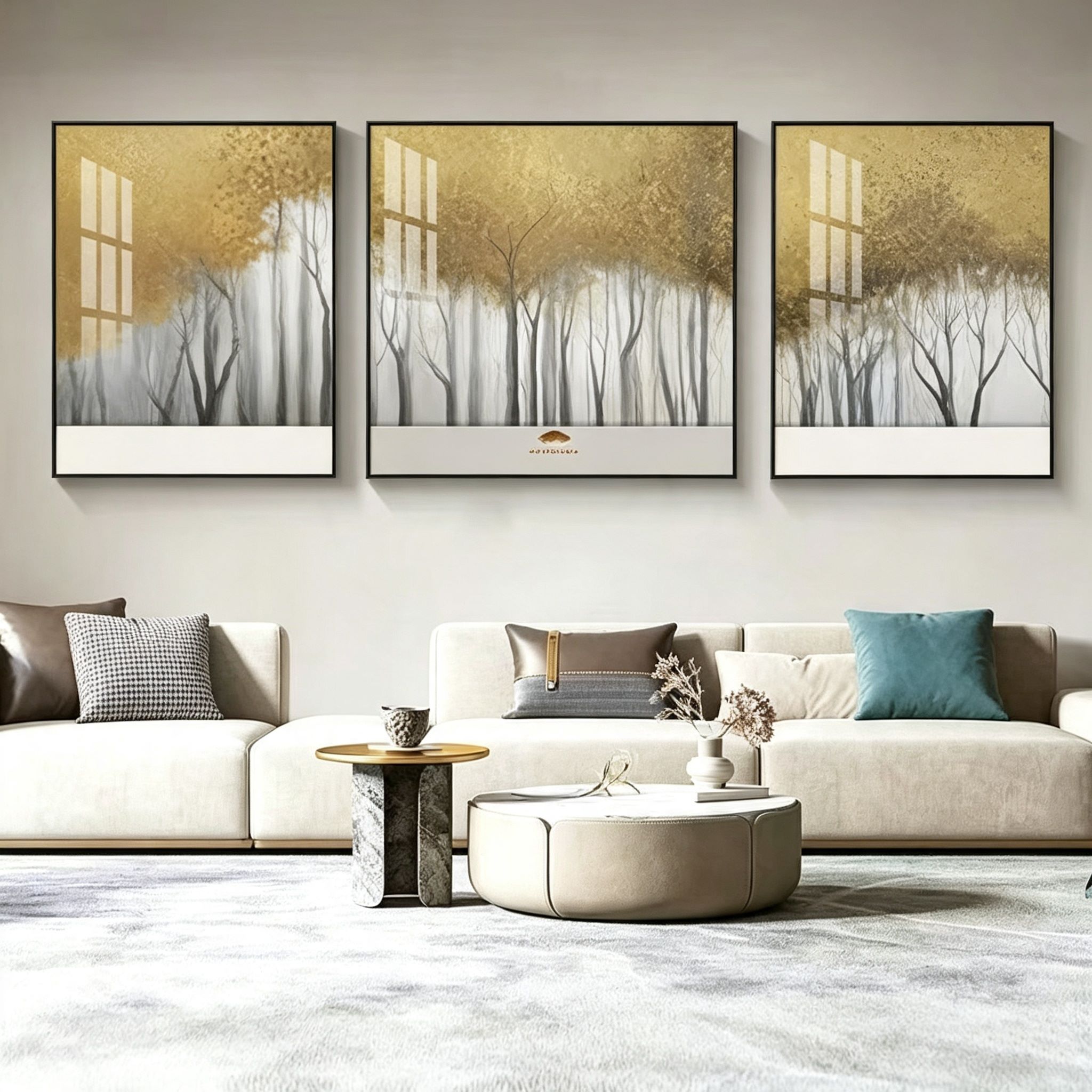 客厅挂画油画实景应用