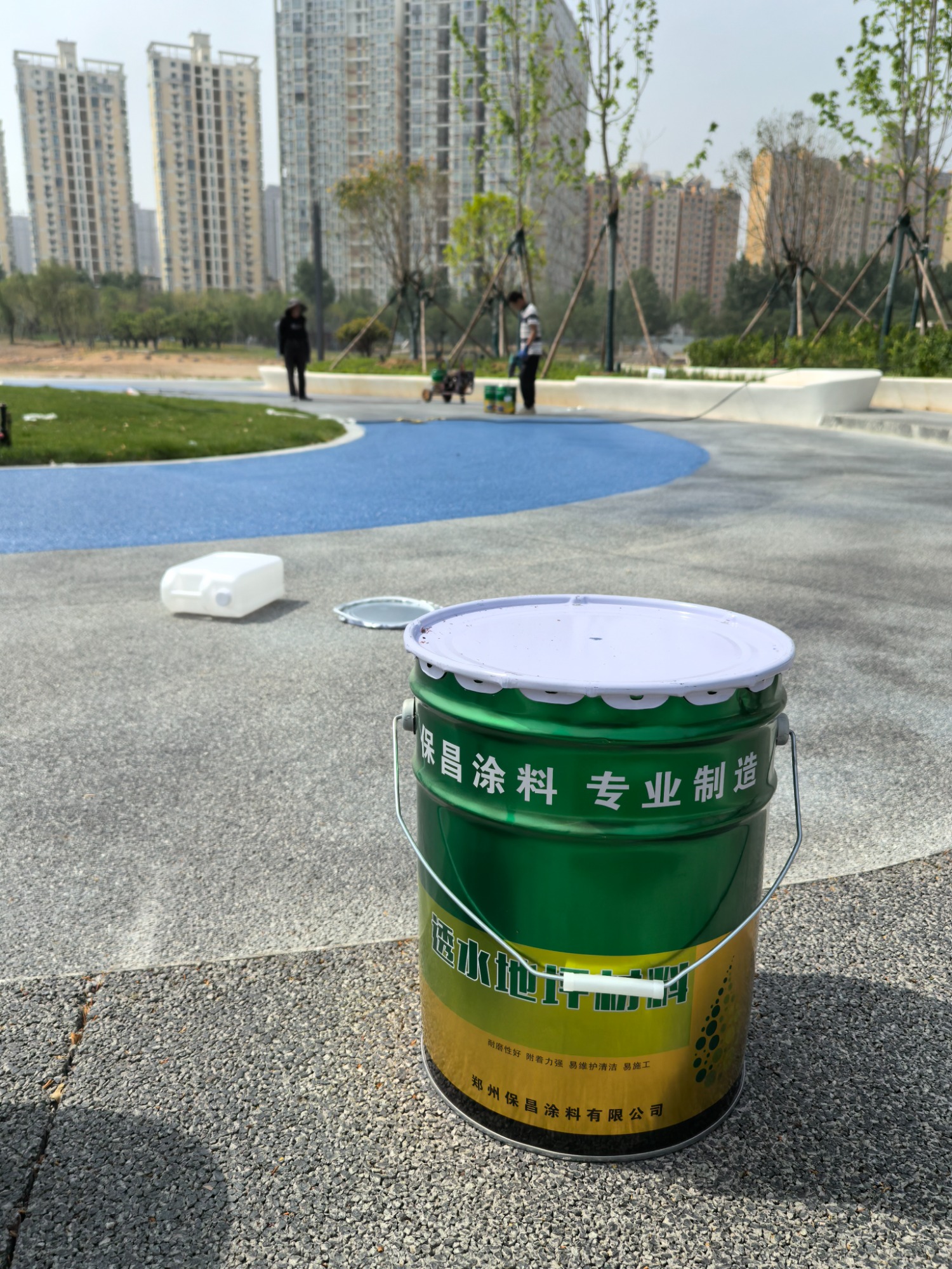 透水混凝土施工现场