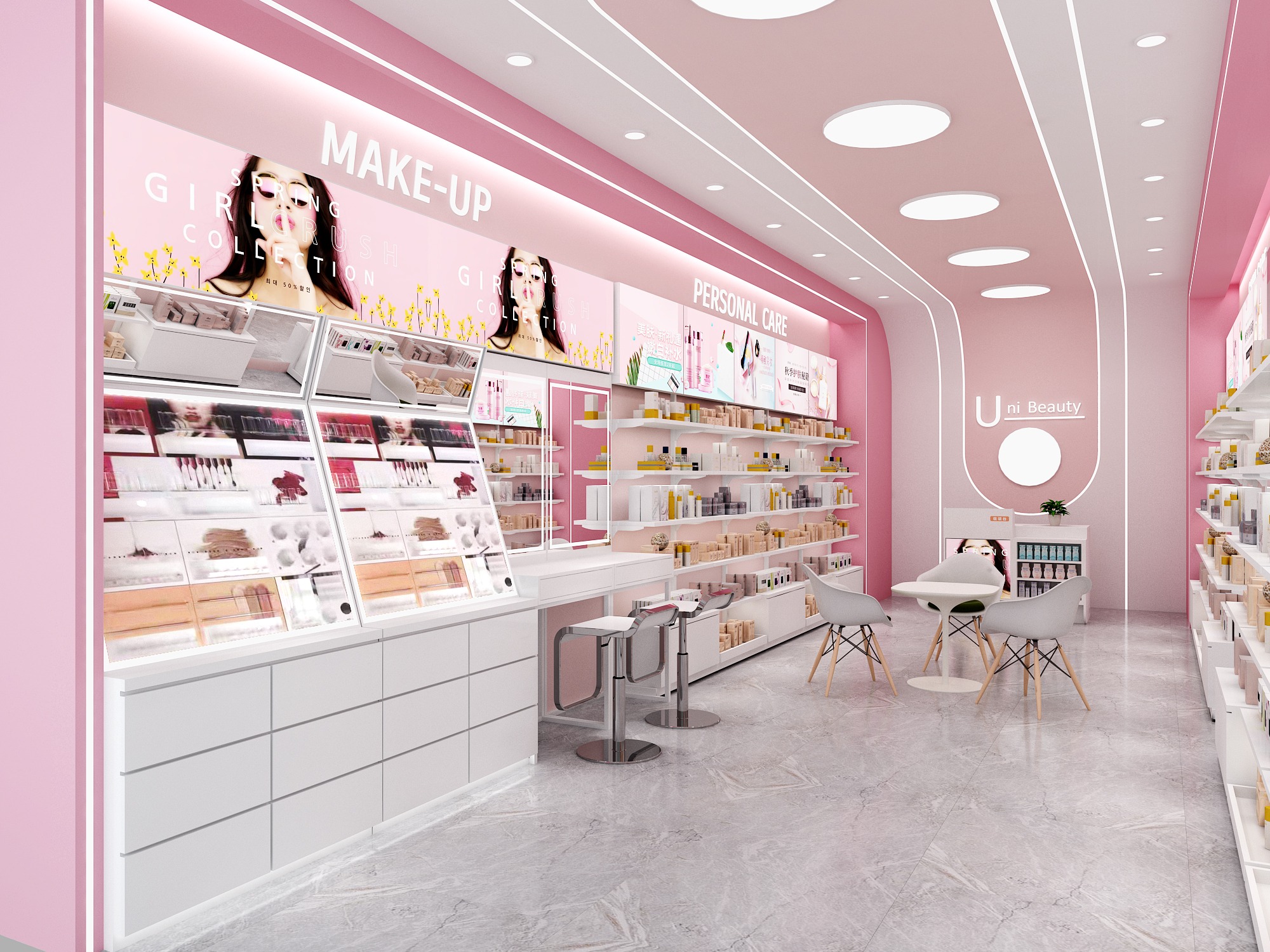 文具店货架实景陈列效果