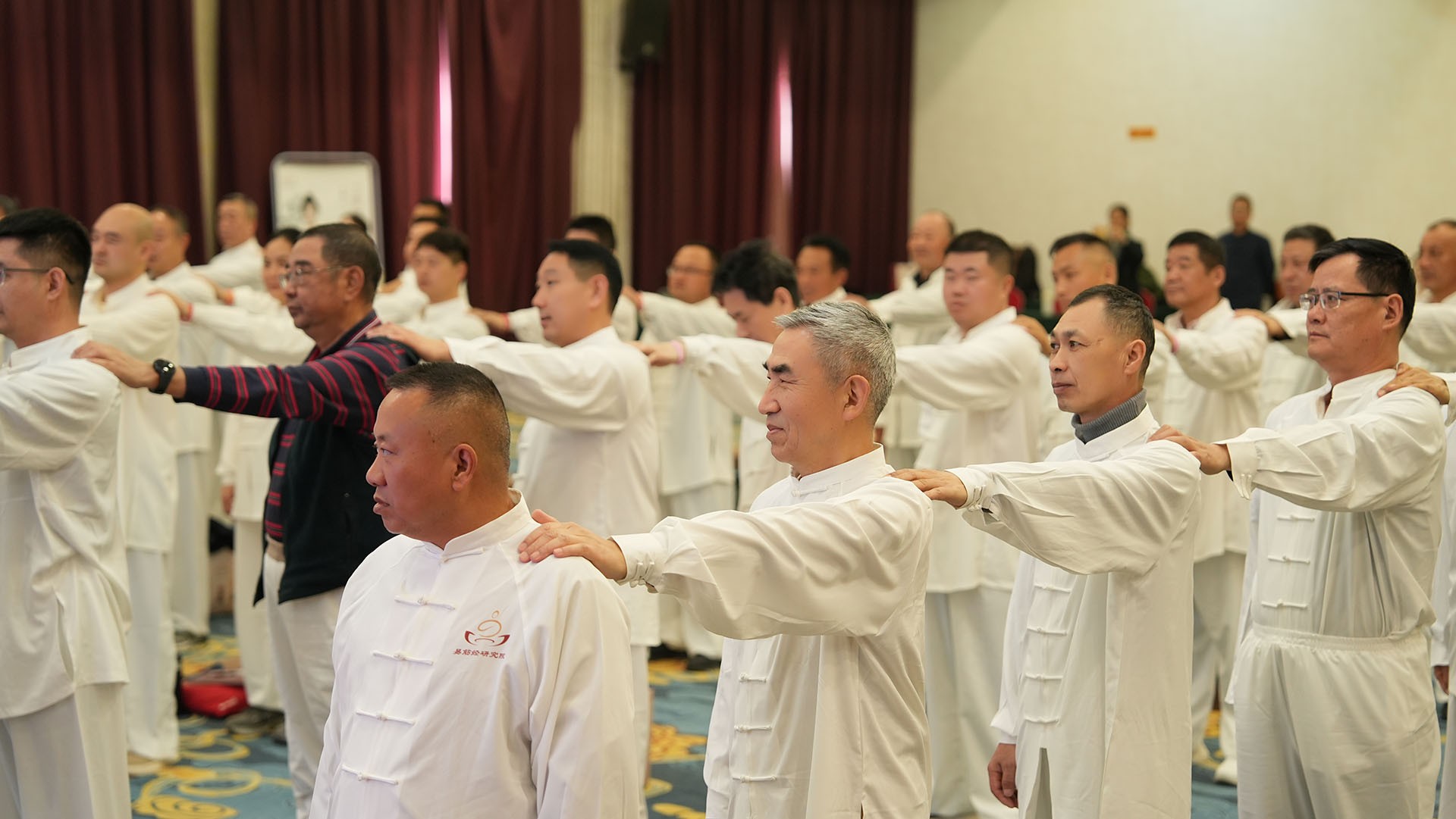 传统养生功法教学现场