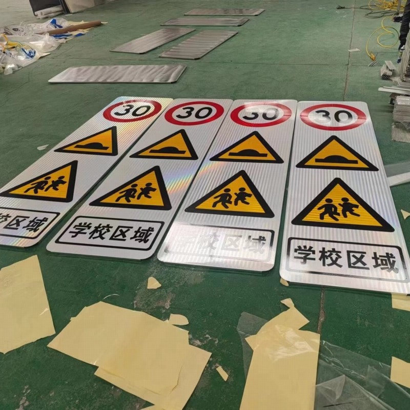 交通标志牌生产工艺实拍