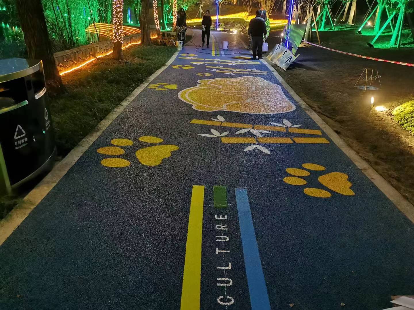 日照及周边地区彩色路面施工应用场景