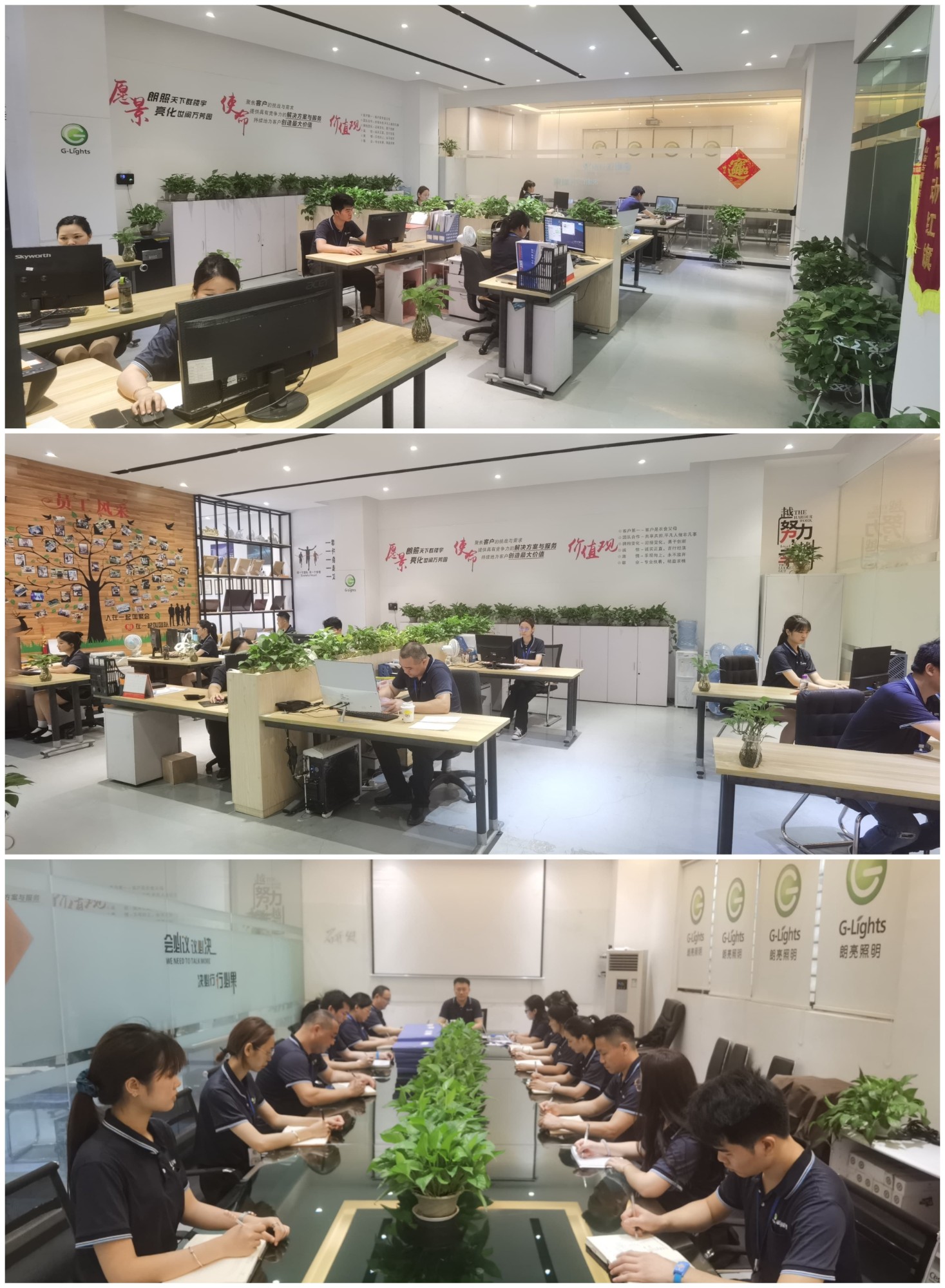 户外亮化灯具实景图