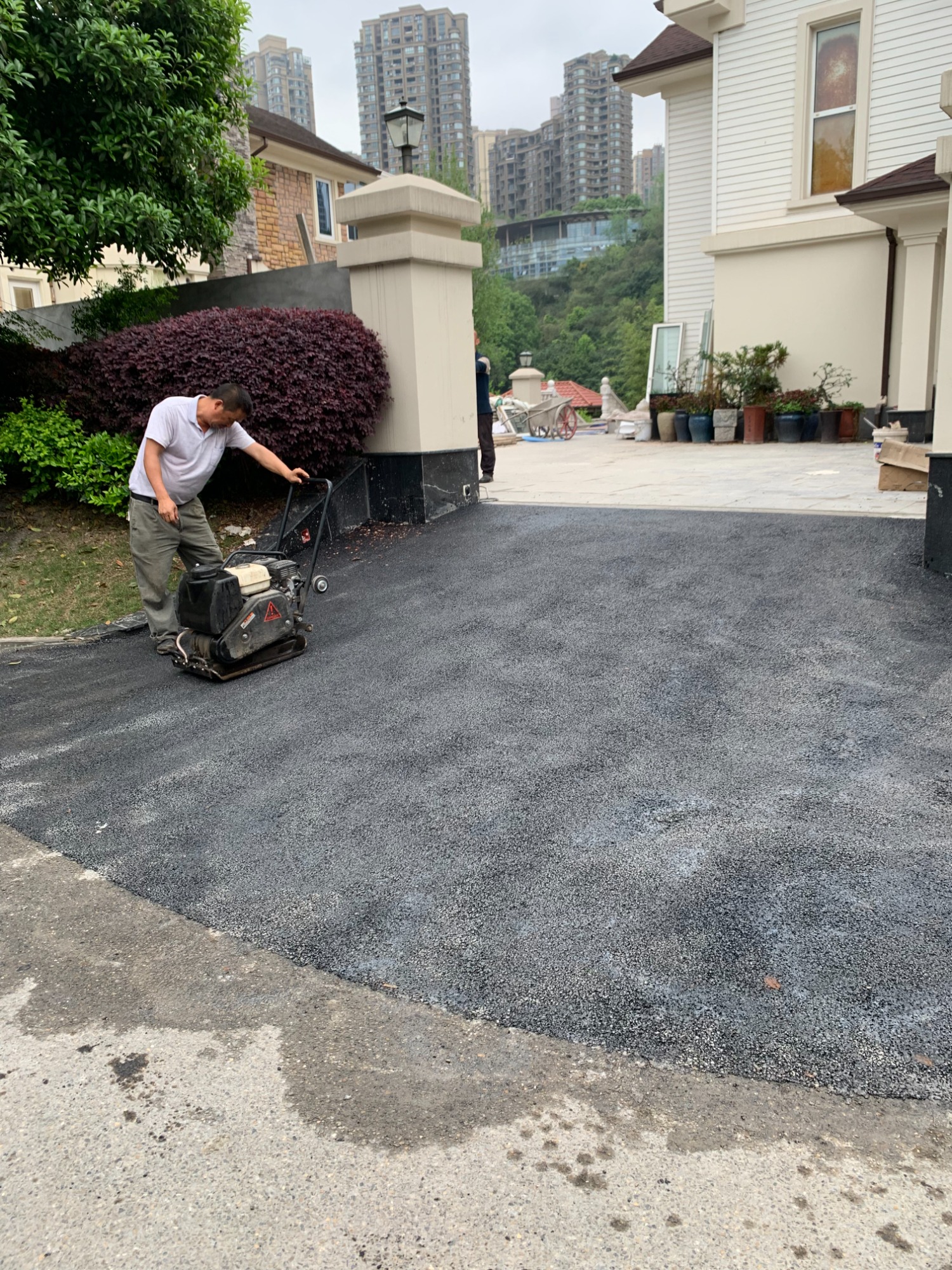彩色透水路面施工