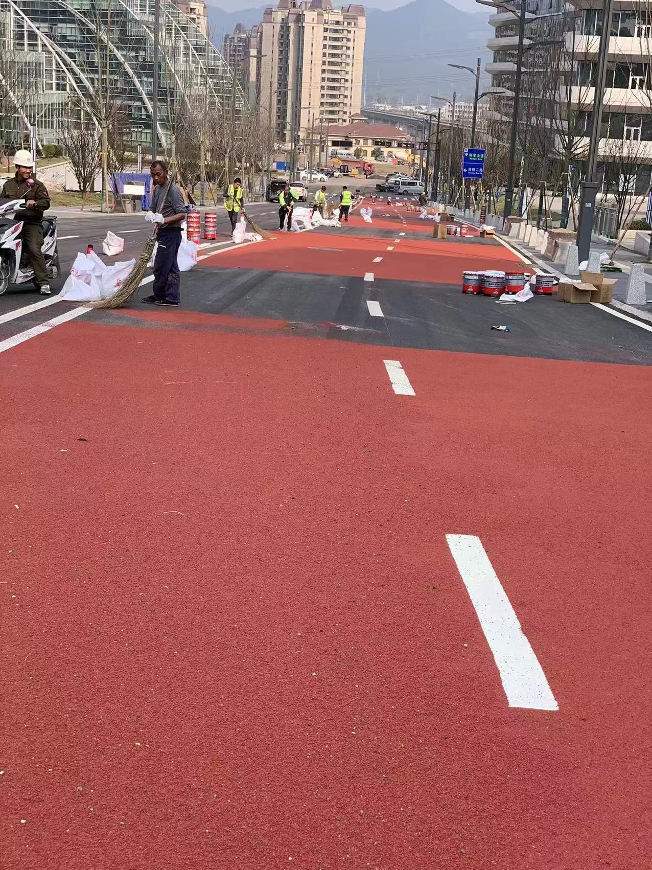 彩色路面施工示例