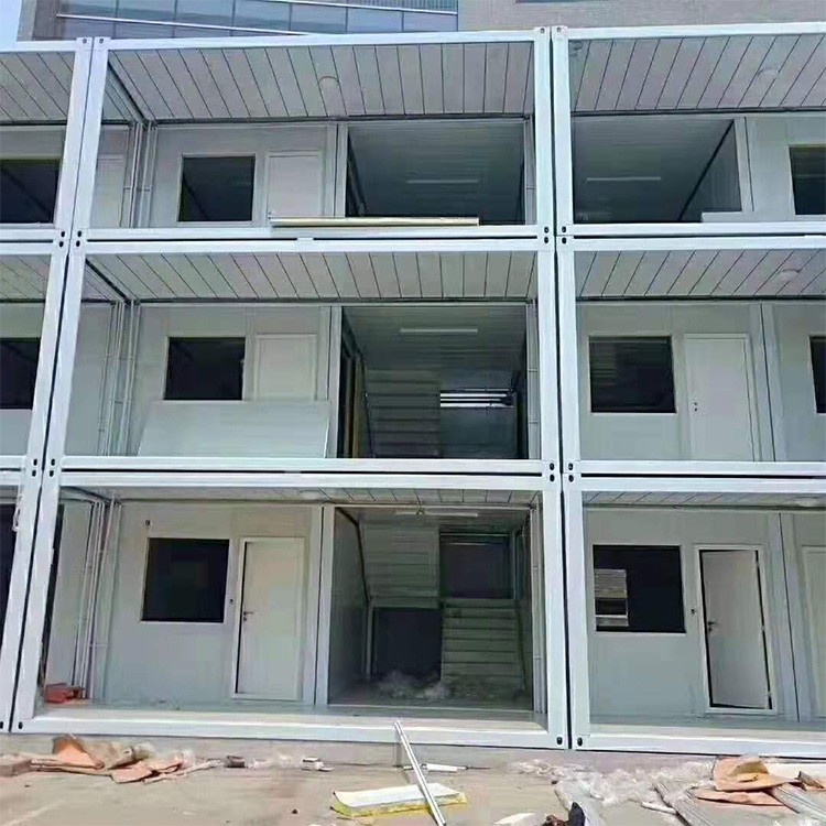 模块化建筑装配示意