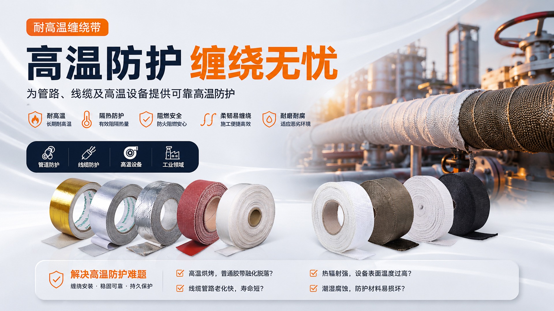 高温防护材料应用场景