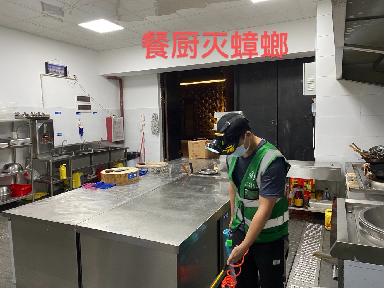 专业消杀施工场景