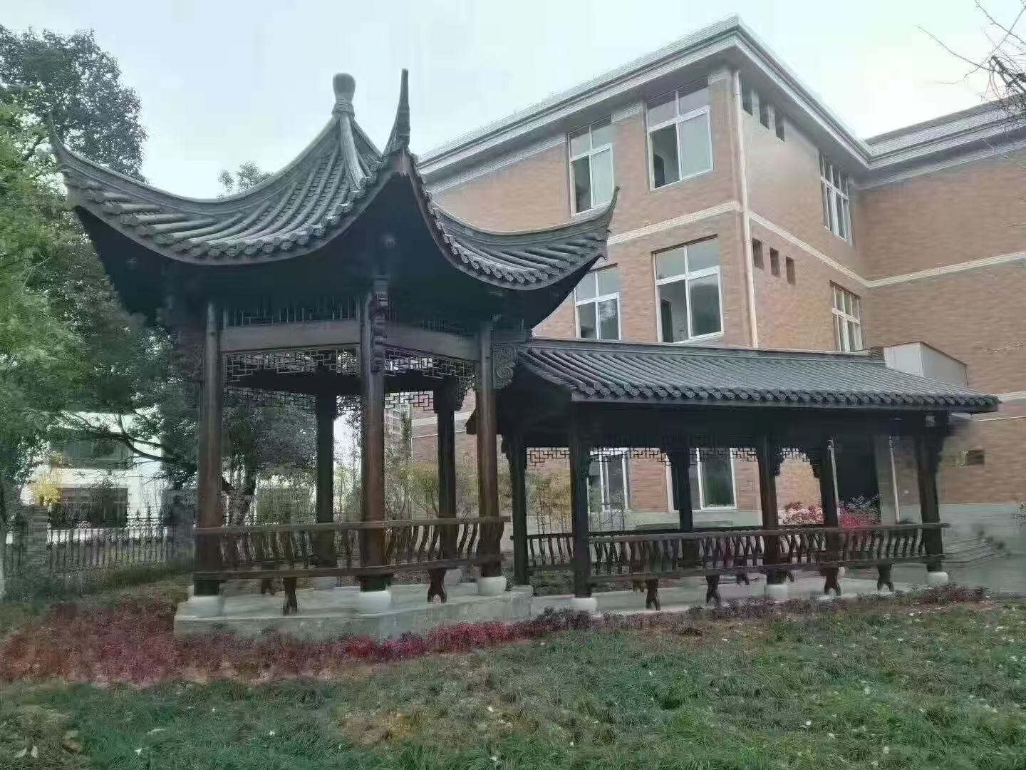 仿古长廊实景