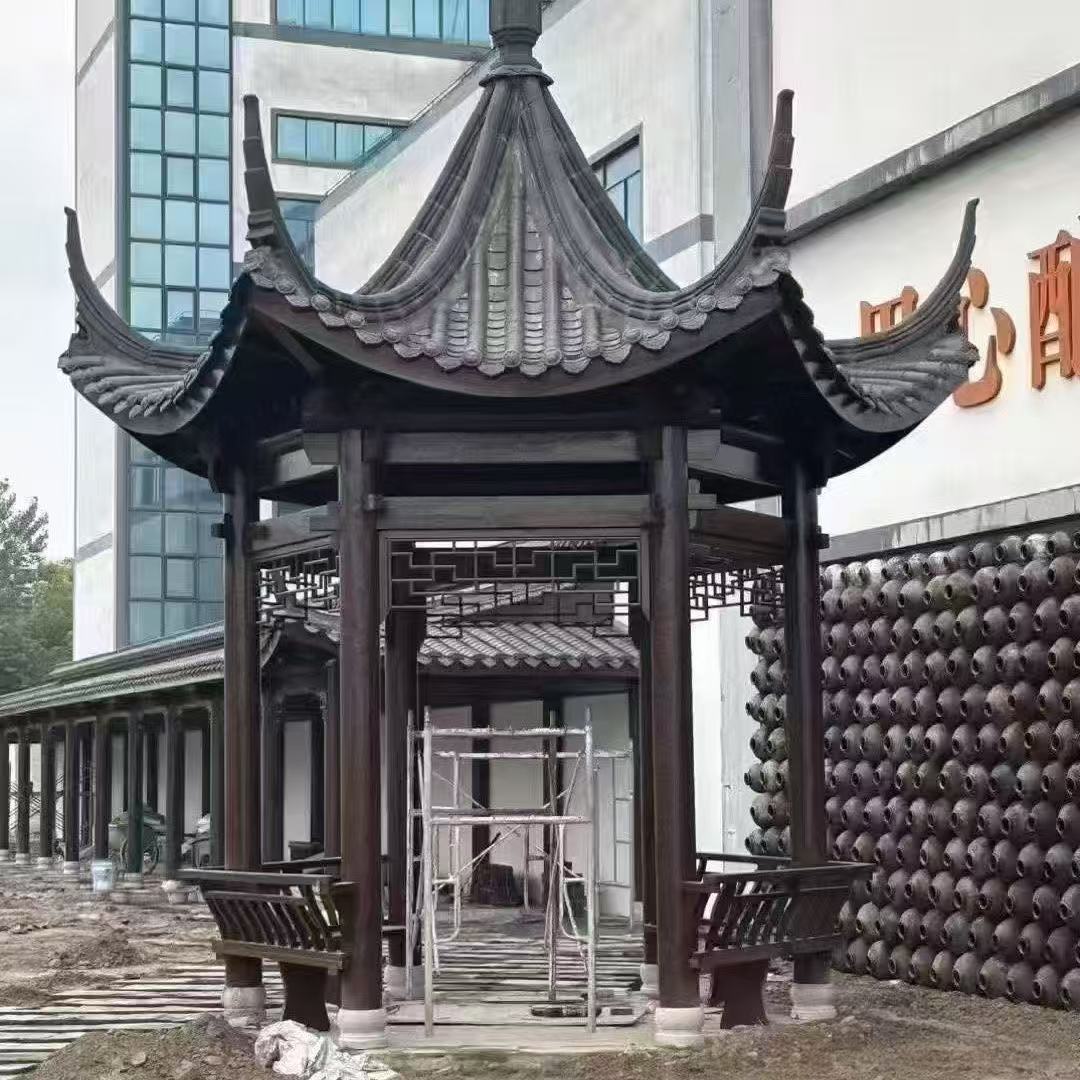 古建凉亭实景