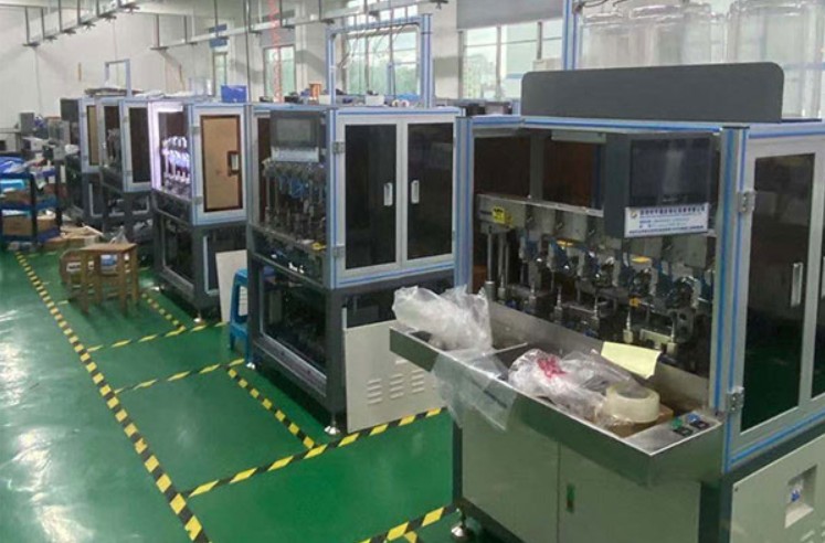 散热风扇绕线机工作原理示意图