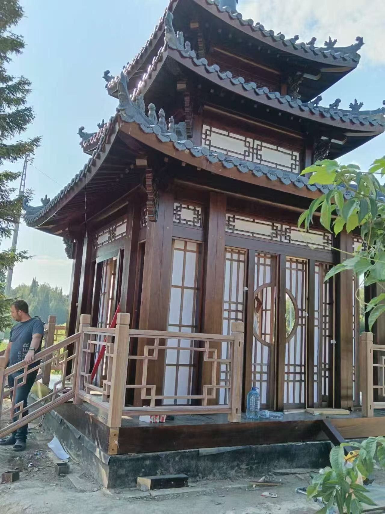 古建凉亭实景图