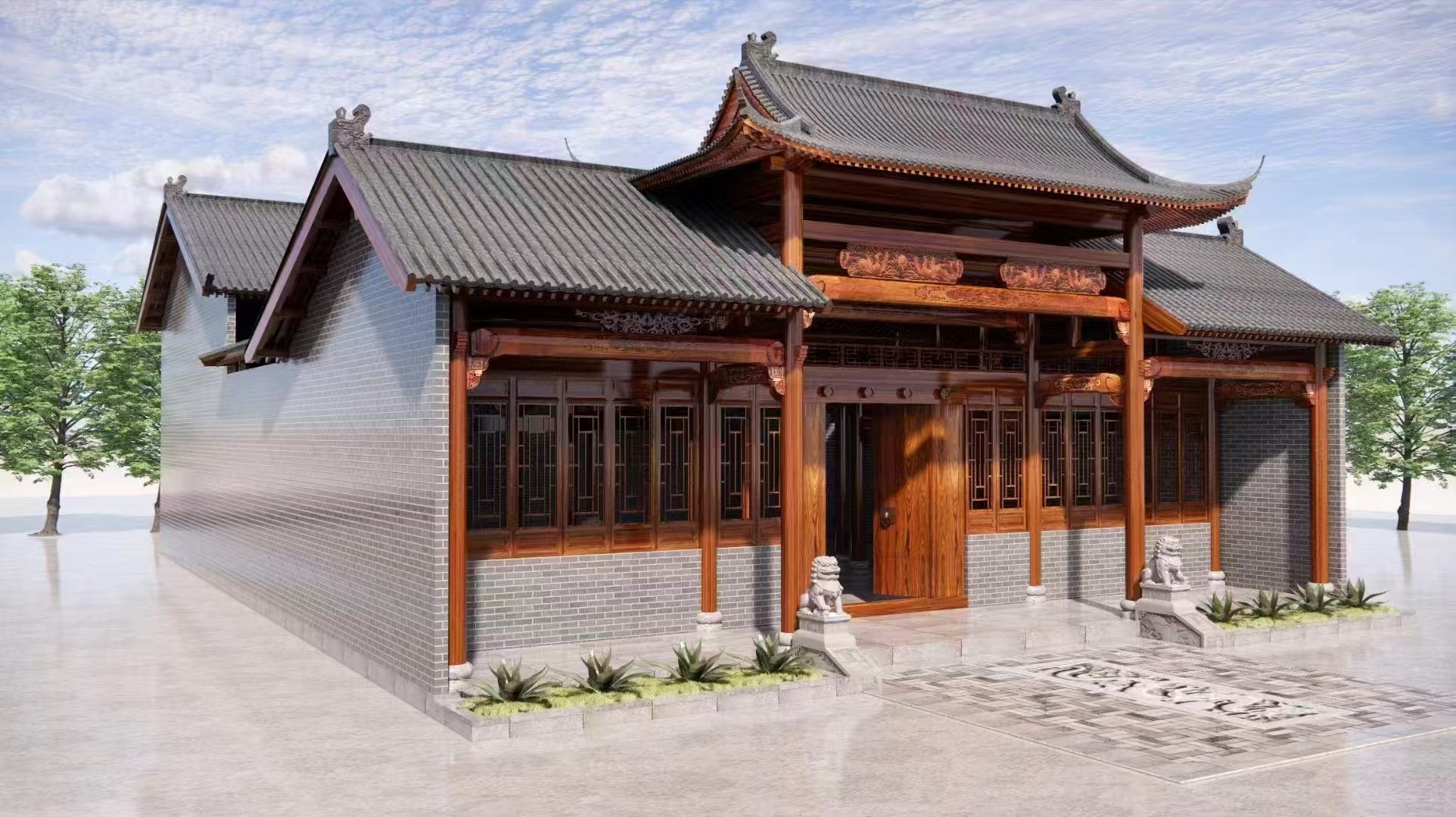 古建凉亭实景展示