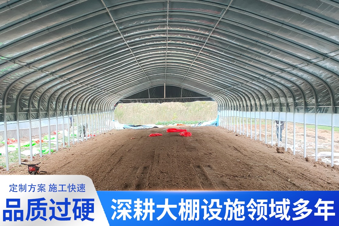 食用菌大棚通风降温结构示意图