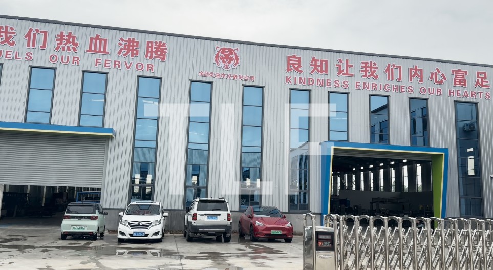 连续式油炸产线实景
