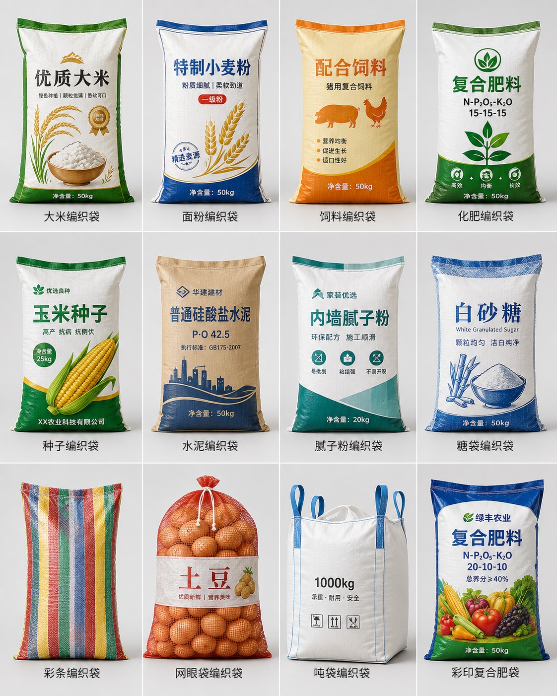 工地蛇皮袋产品展示