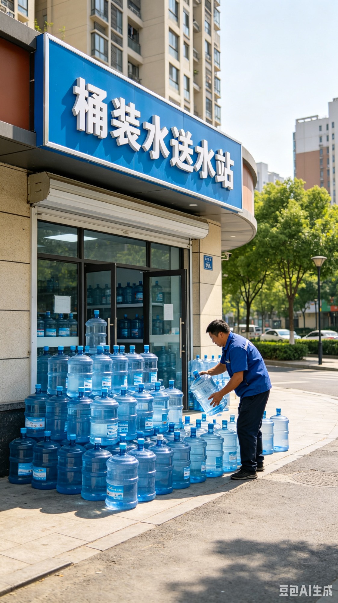 送水服务调度示意图