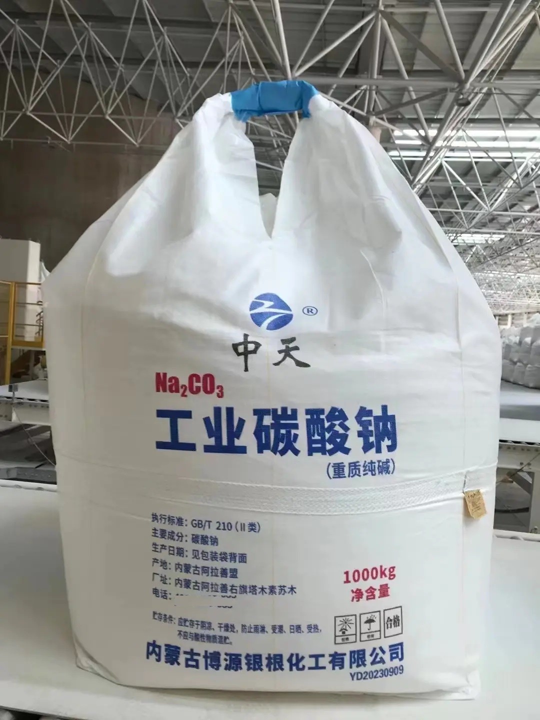 重质碳酸钠现代化生产车间