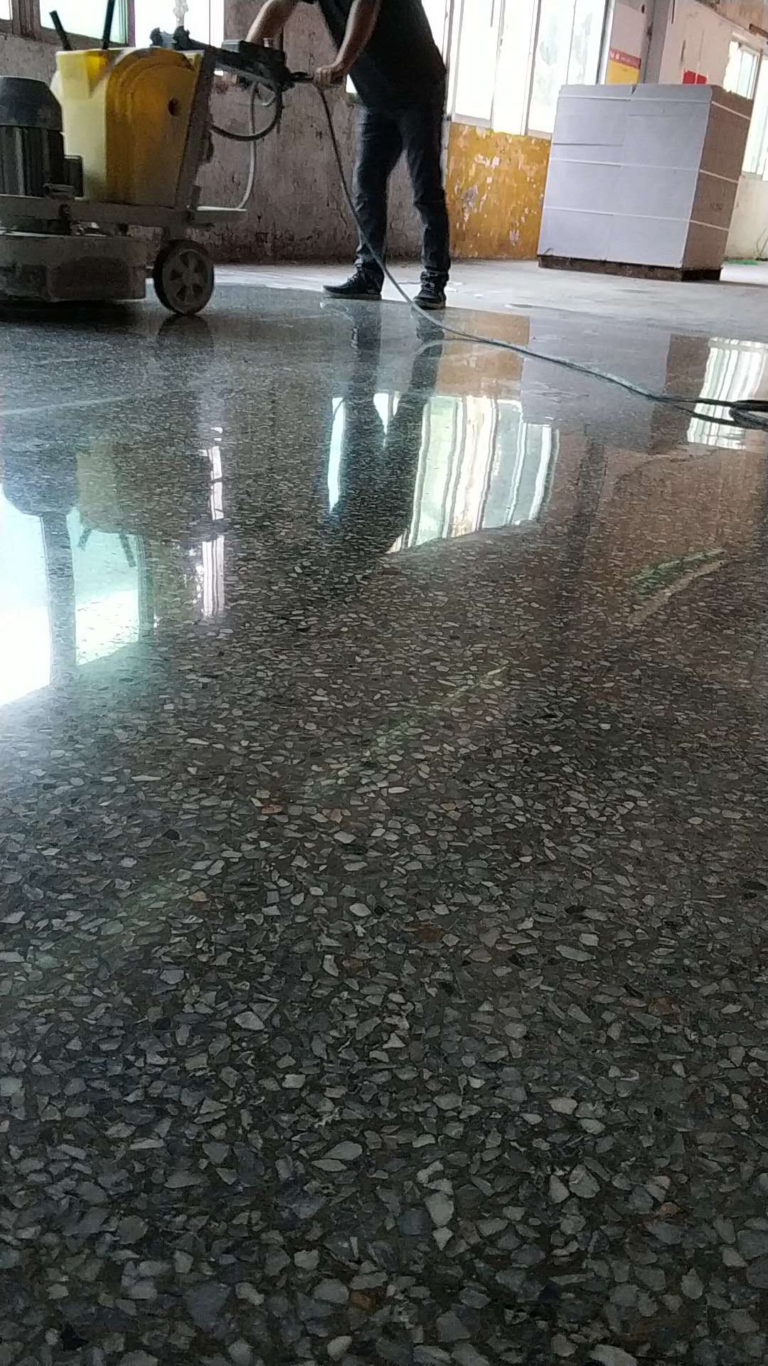 地坪施工实景图