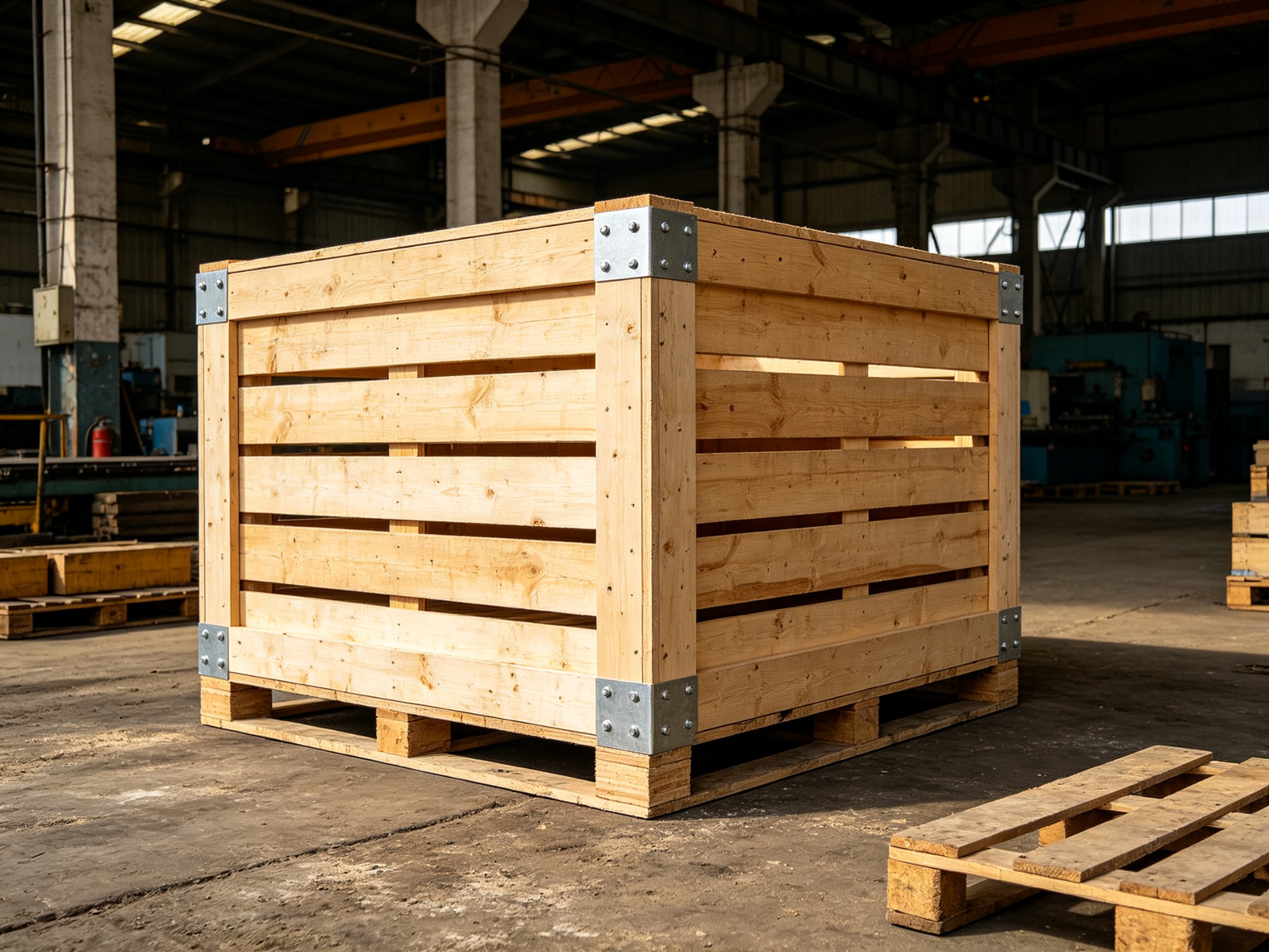 Industrial wooden packaging solution