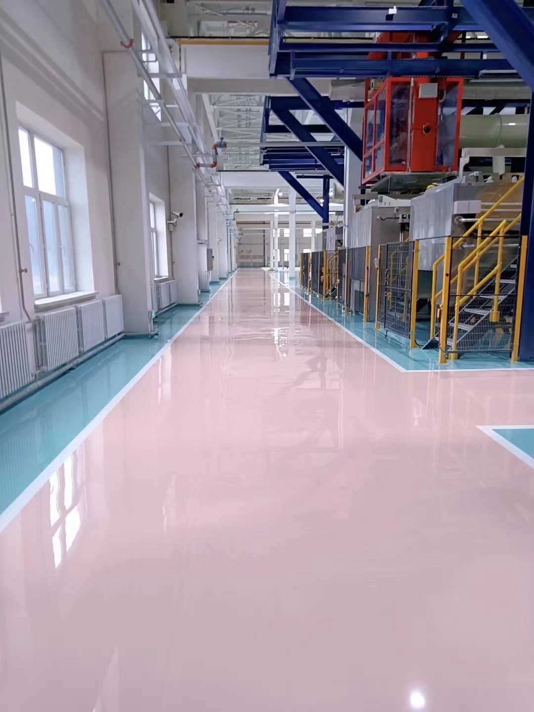 地坪施工现场示意图