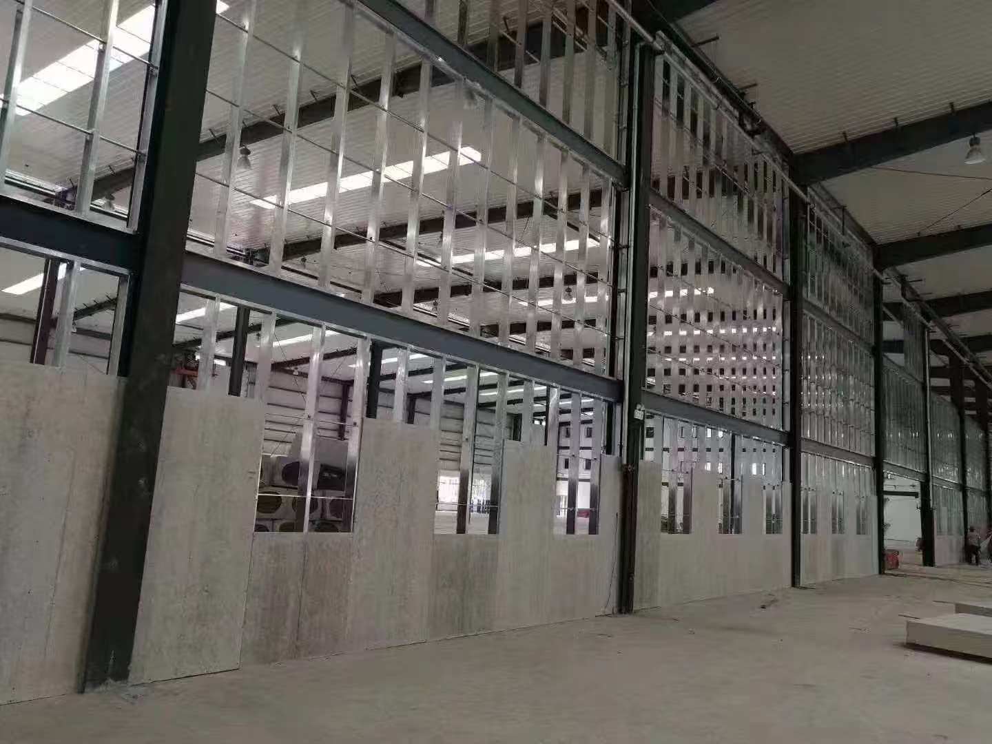 轻质复合墙板施工实景