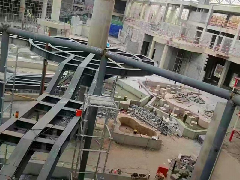 加油站钢结构实景