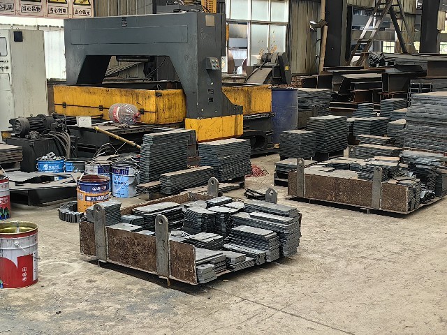 white silver industry steel structure processing