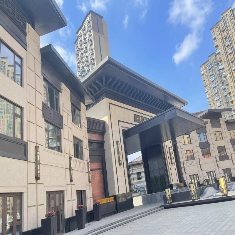 铝单板生产与施工实景图