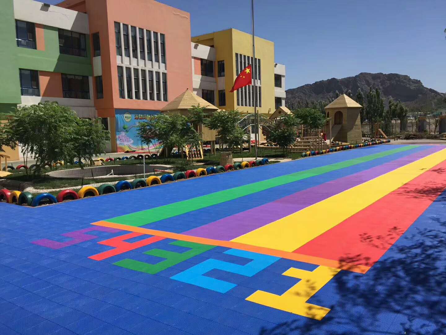 环氧地坪施工现场实拍